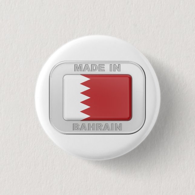 Made in Bahrain 3 Cm Round Badge (Front)