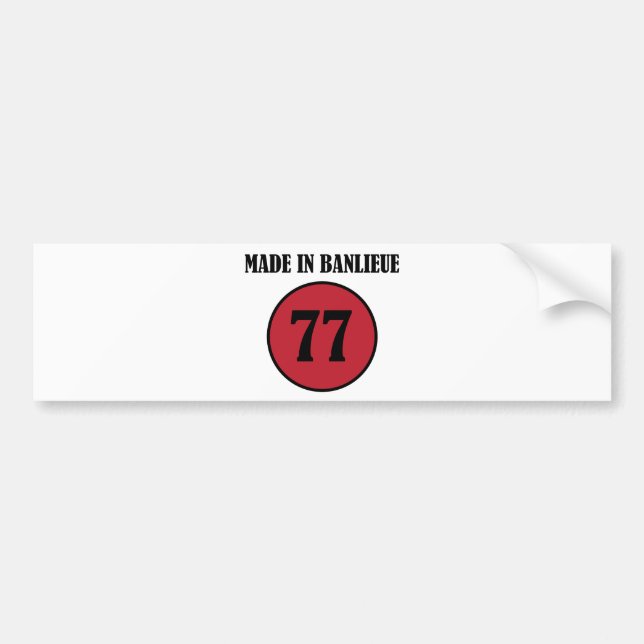 ~ Made in Banlieue ~ Bumper Sticker (Front)