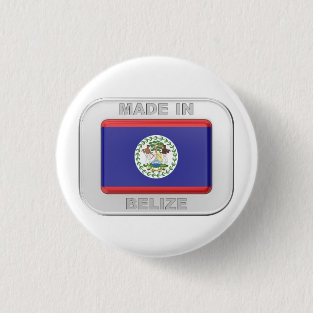 Made in Belise 3 Cm Round Badge (Front)