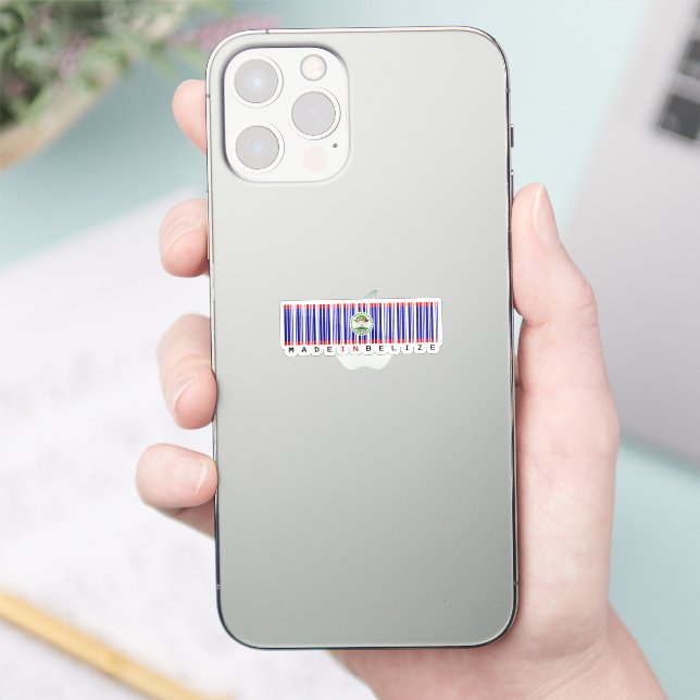 Made in Belise Barcode Flag (Phone)