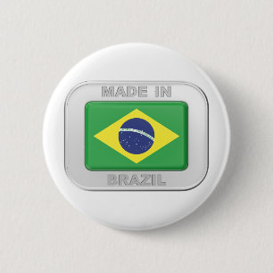 Made in Brazil 6 Cm Round Badge