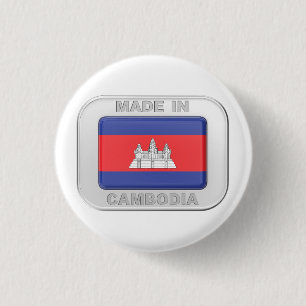 Made in Cambodia 3 Cm Round Badge