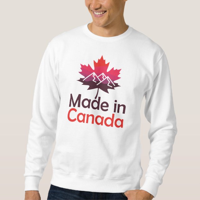 Made in Canada, Canadian Maple Leaf Sweatshirt (Front)