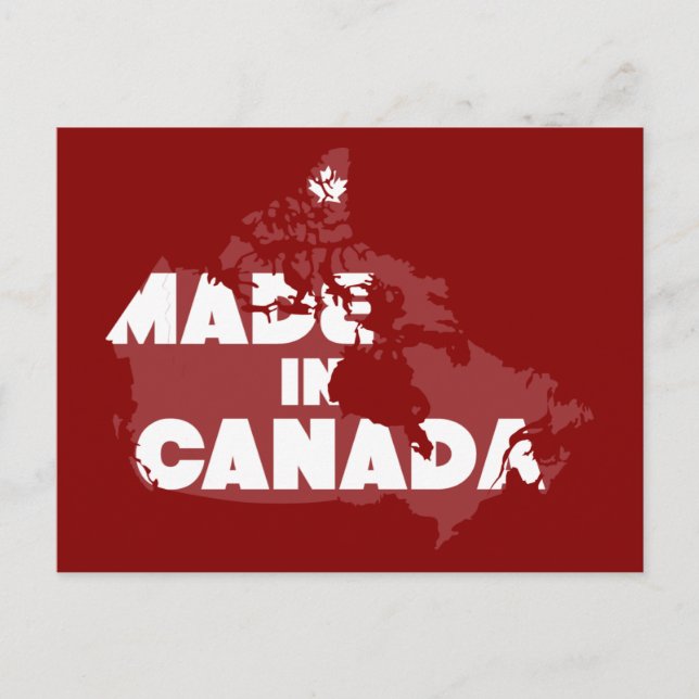 Made In Canada Postcard (Front)