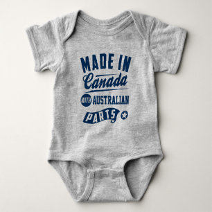 Made In Canada With Australian Parts Baby Bodysuit