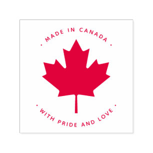 MADE IN CANADA with pride and love - not for sale Self-inking Stamp