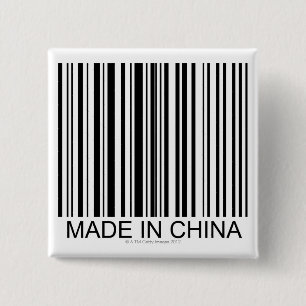 Made in China 15 Cm Square Badge