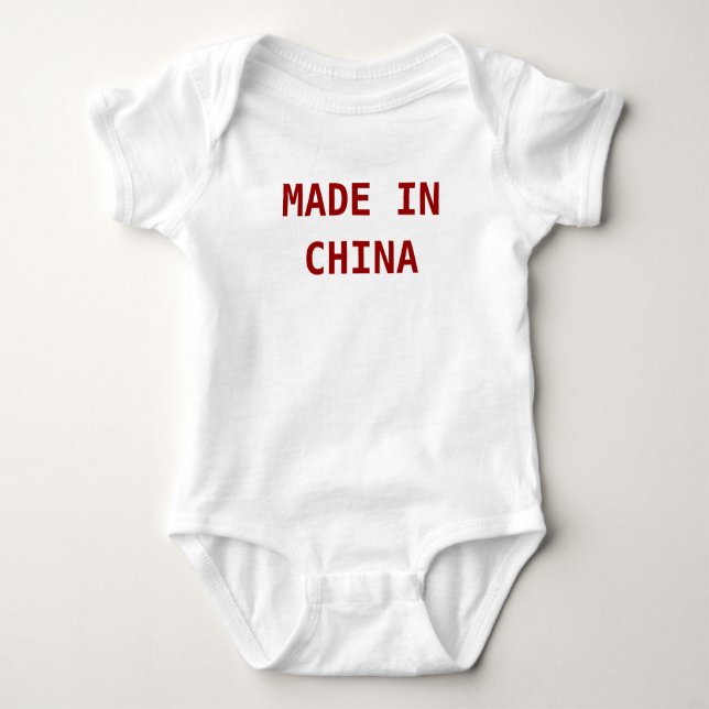 MADE IN CHINA BABY BODYSUIT (Front)
