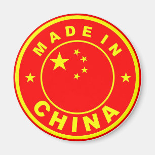 made in china country flag label stamp magnet