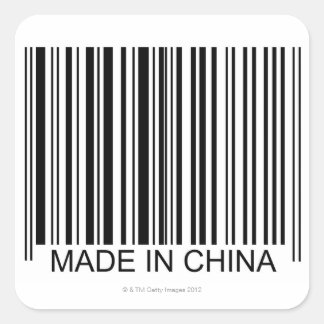 Made in China Square Sticker