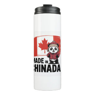 Made in Chinada Panda – Chinese Canadian Thermal Tumbler
