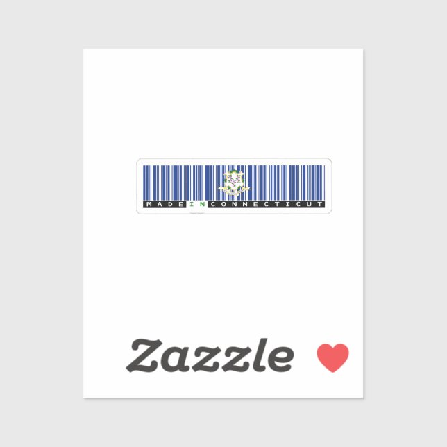 Made in Connecticut | Barcode Flag Design (Sheet)