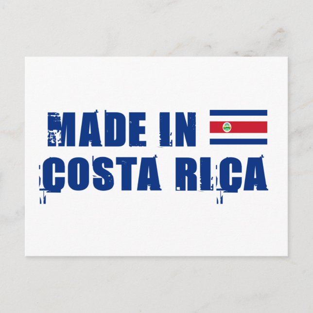 Made in Costa Rica Postcard (Front)