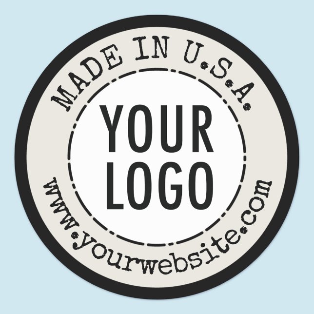 Made In Country of Origin Stickers Product Labels (MISOOK Round Made in USA Sticker)