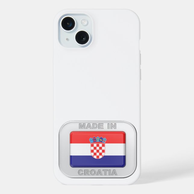 Made in Croatia iPhone Case (Back)