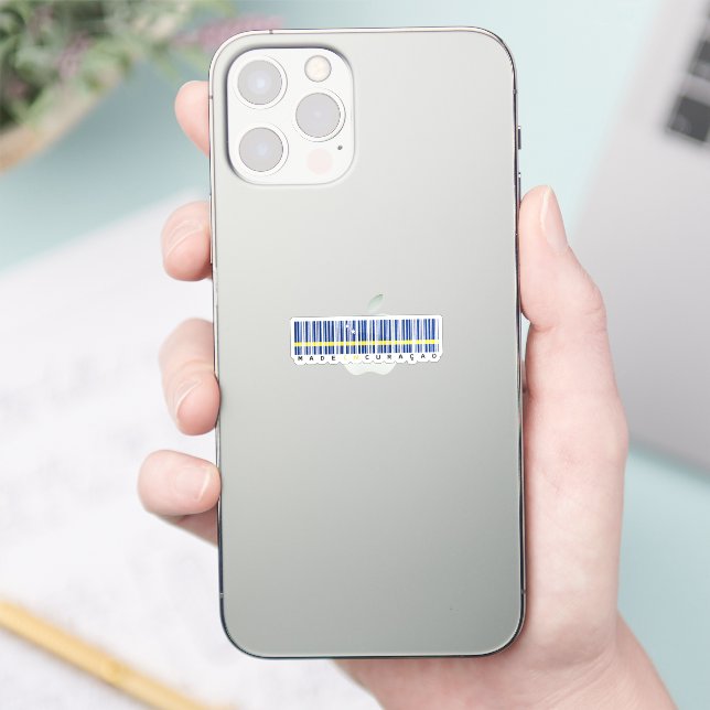 Made in Curaçao Barcode Flag (Phone)