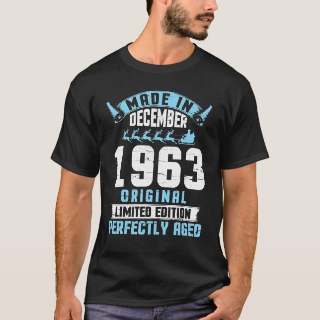 Made In December 1963 Original Edition Perfect Age T-Shirt (Front)