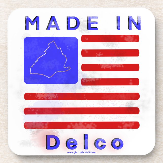Made in Delco Coaster (Front)
