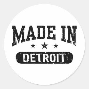 Made In Detroit Classic Round Sticker