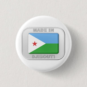 Made in Djibouti 3 Cm Round Badge
