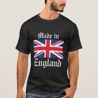 Made In England Union Jack Hoodie English Humour T-Shirt