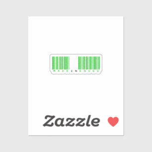 Made in Enugu State Barcode Flag