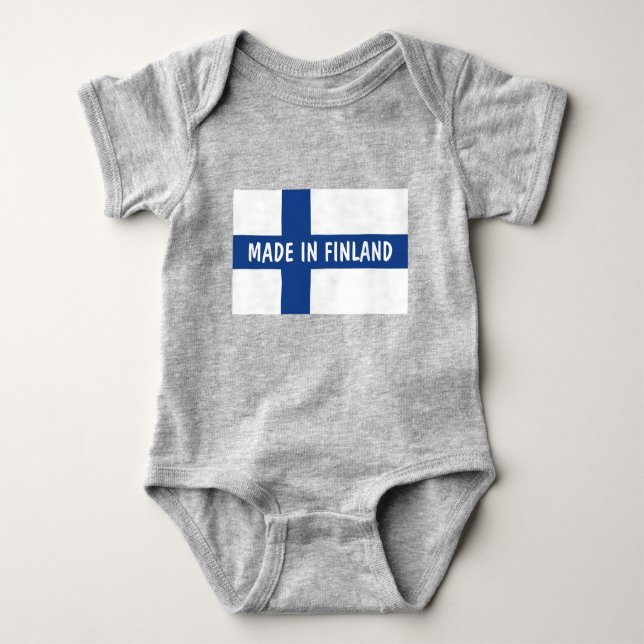 Made in Finland baby clothes for newborn child Baby Bodysuit (Front)