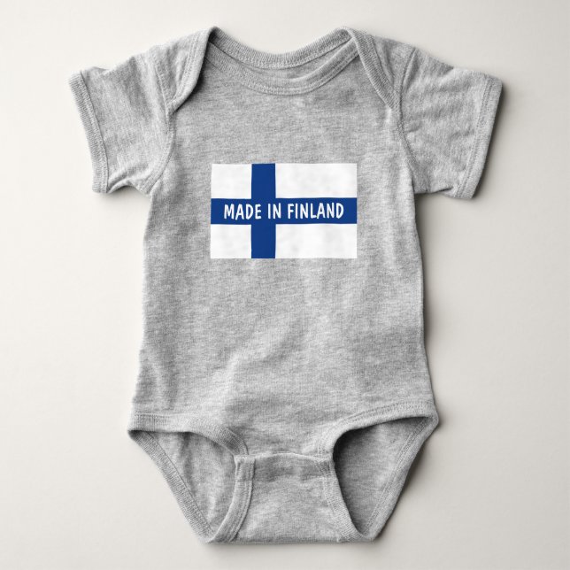Made in Finland baby clothes for newborn child Bodysuit (Front)