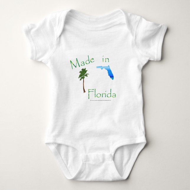 Made in Florida Baby Bodysuit (Front)