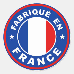 made in france country flag label fabrique french