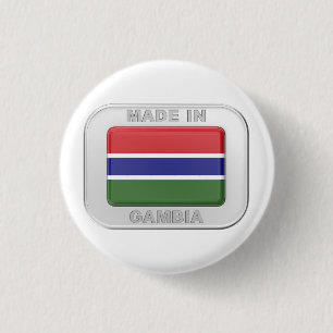 Made in Gambia 3 Cm Round Badge