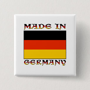 Made in Germany 15 Cm Square Badge