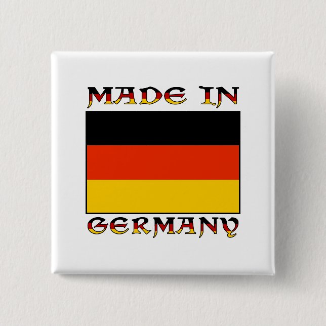 Made in Germany 15 Cm Square Badge (Front)