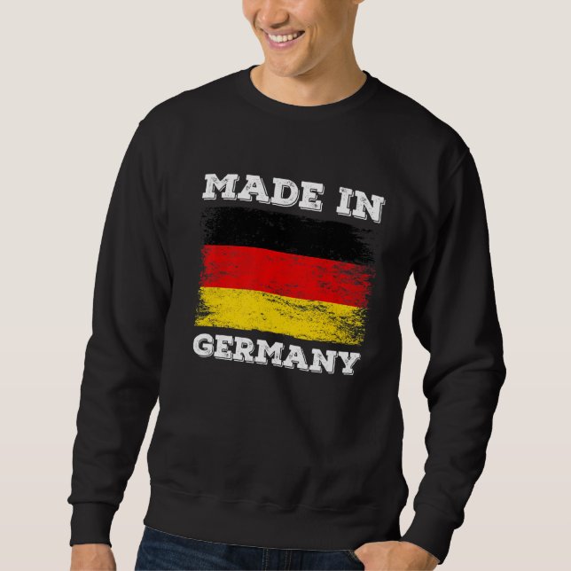 Made In Germany With German Flag  Graphic Designs Sweatshirt (Front)