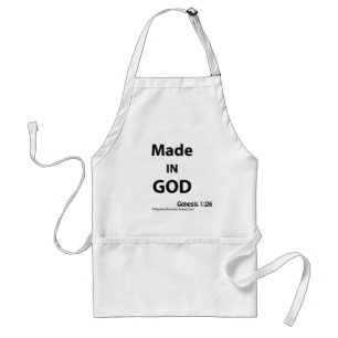 Made in God Bible Quote Standard Apron
