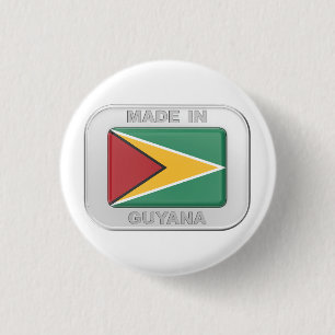 Made in Guyana 3 Cm Round Badge