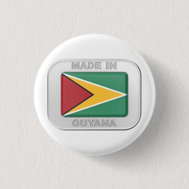 Made in Guyana 3 Cm Round Badge (Front)