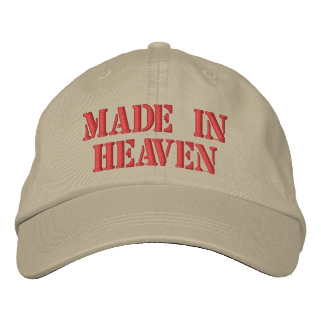 Made in Heaven Embroidered Hat (Front)