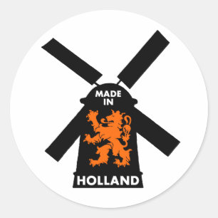 Made In Holland Classic Round Sticker