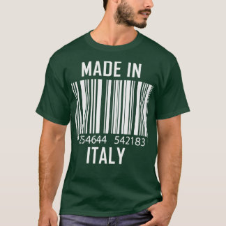 Made In Italy Barcode Funny 1 T-Shirt