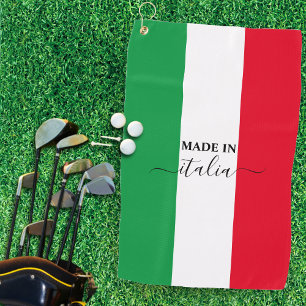 Made in Italy Italian Flag Red White Green Italia Golf Towel
