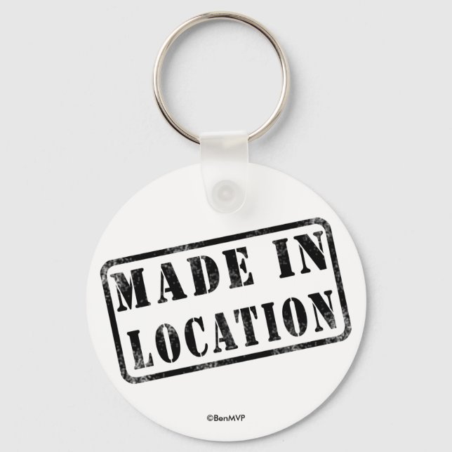 Made In... Key Ring (Front)