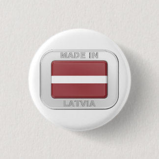 Made in Latvia 3 Cm Round Badge