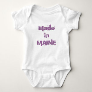 Made in Maine (plum) Baby Bodysuit