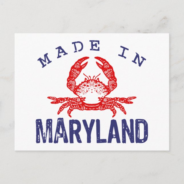 Made In Maryland Postcard (Front)
