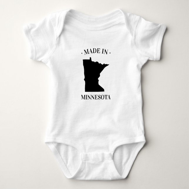 Made in Minnesota MN Baby Bodysuit (Front)