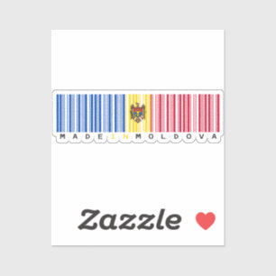 Made in Moldova Barcode Flag