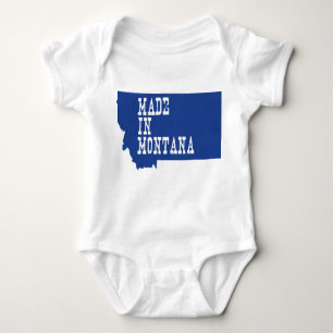 Made In Montana Shaped Infant Montanan Big Sky Baby Bodysuit