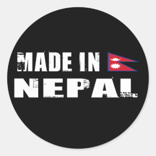 Made in Nepal Classic Round Sticker