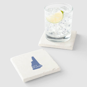 Made in New Hampshire State Shaped Granite Stater Stone Coaster